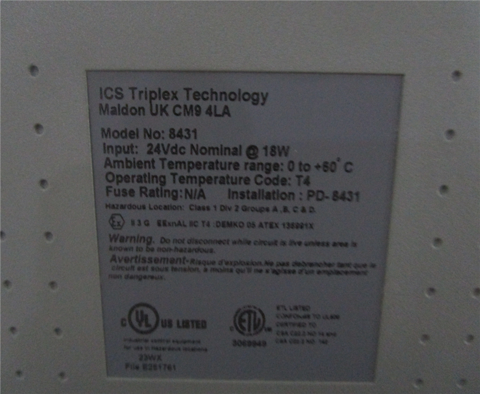 ICS TRIPLEX(ROCKWELL)-T8431 Module