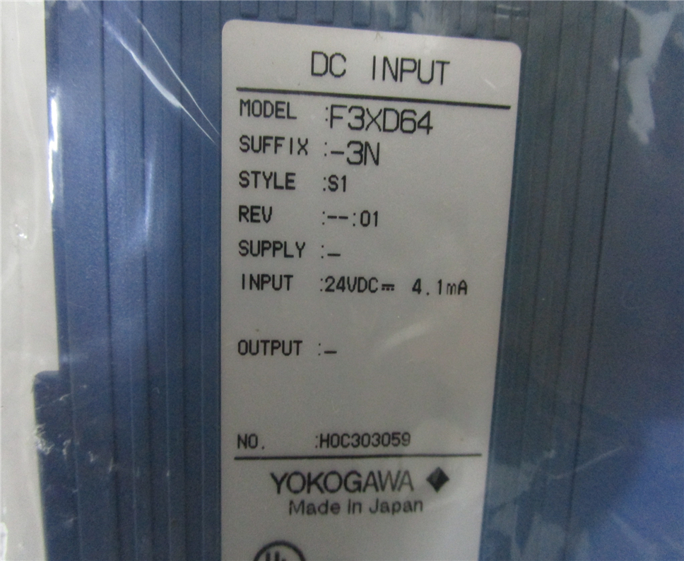 YOKOGAWA F3XD64-3N Module