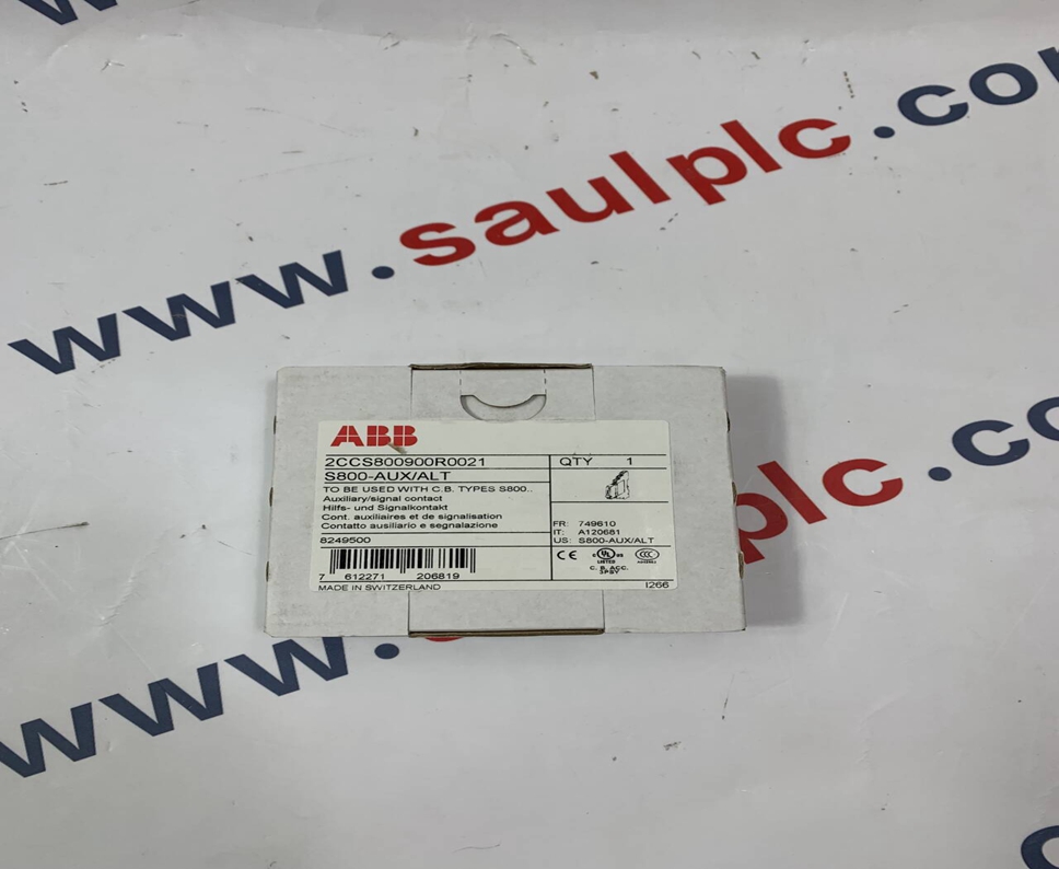 ABB  2CCS800900R0021  S800-AUX/ALT Auxiliary/Signal Contact